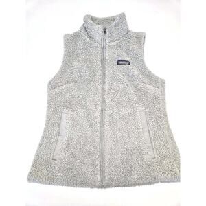 Patagonia Womens Los Gatos Fleece Vest Size S‎ Gray Sty 25216 Teddy Shaggy